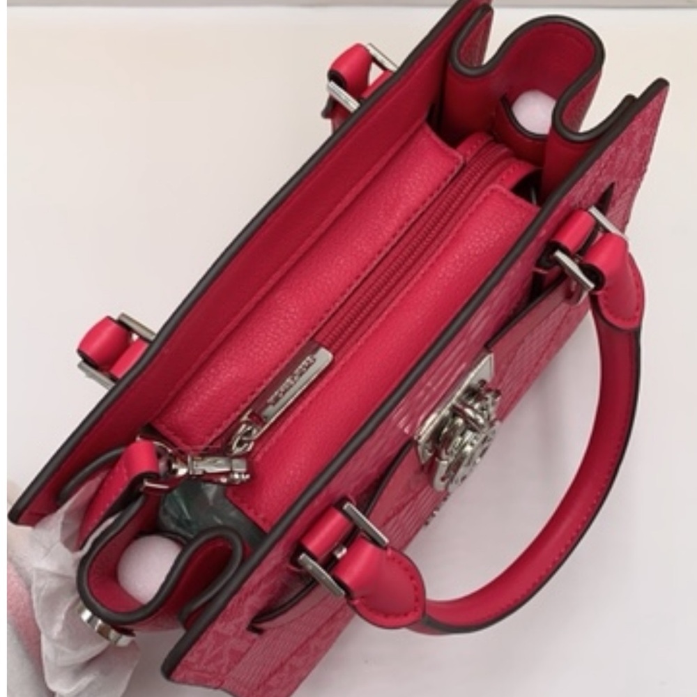 Michael Kors Hamilton Small Satchel & Medium zip around card case electric Pink - Picture 10 of 16